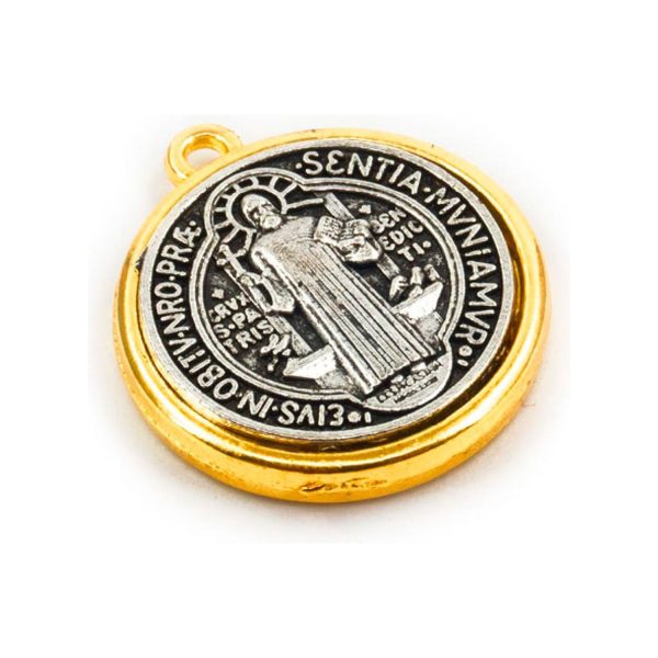 7702445984251-1 AR MEDALLA BENITO GOLD 21 MM PAULUSGIFT