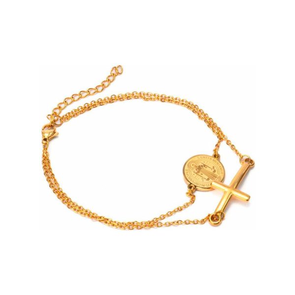 AR PULSERA ACERO SAN BENITO PAULUSGIFT