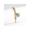 7702445986613-1 AR PULSERA ACERO CRUZ DORADO