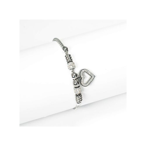 AR PULSERA ACERO CORAZON PLATEADO